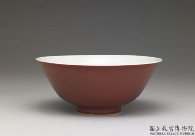 图片[2]-Bowl with copper red glaze, Qing dynasty, Yongzheng reign (1723-1735)-China Archive